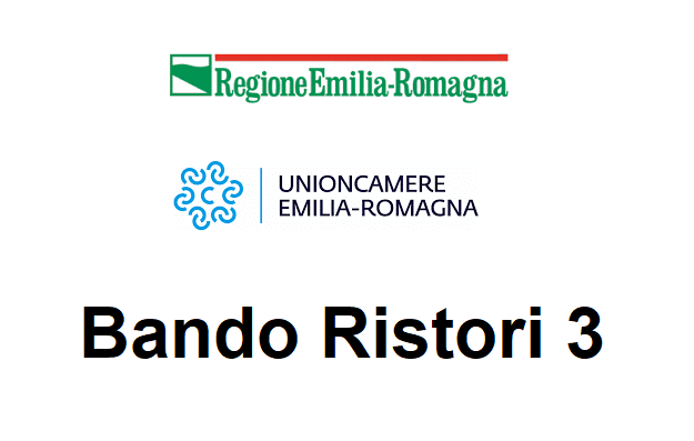 Logo Bando Ristori 3 Regione Emilia Romagna